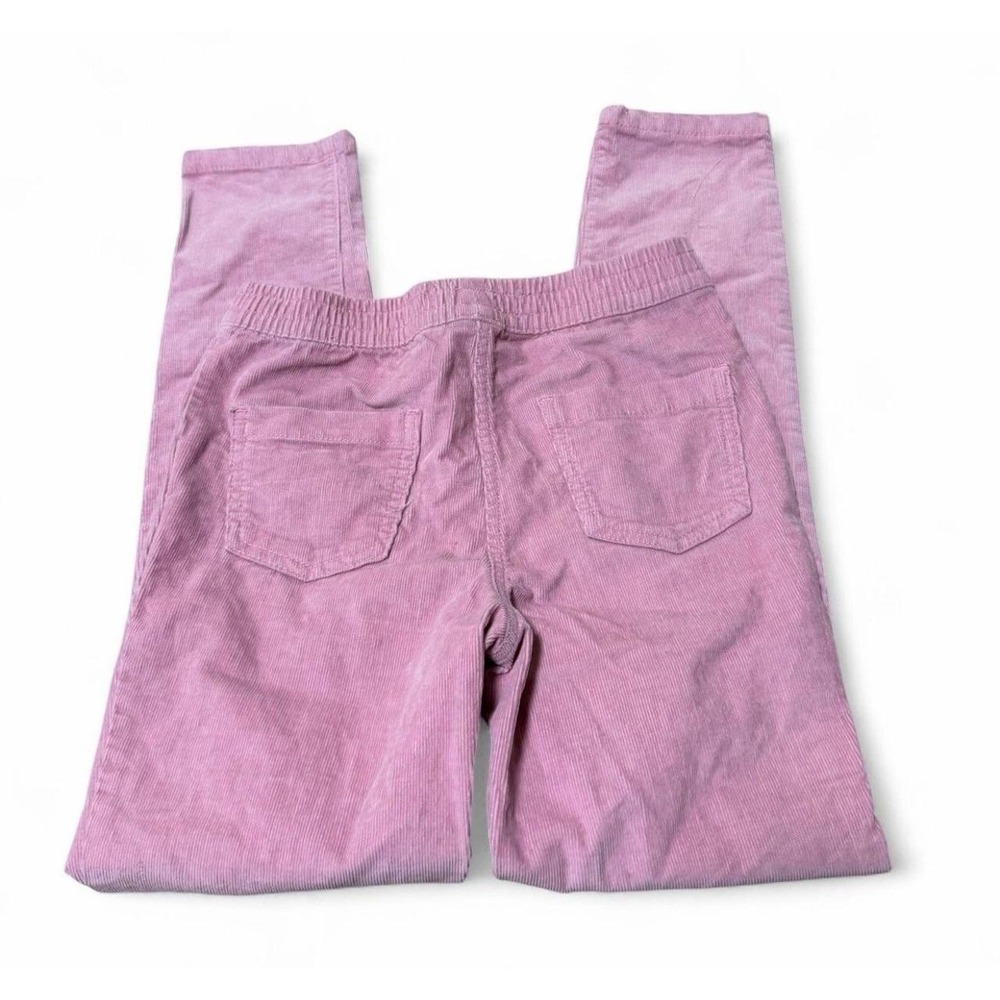 Mini Boden Girls Pink Corduroy Pull On Pants Size 9-10Y Elastic Waist